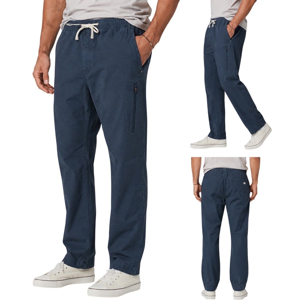 Vuori Ripstop Climber Pant Navy Drawstring Utility Travel Casual Pants Men's S